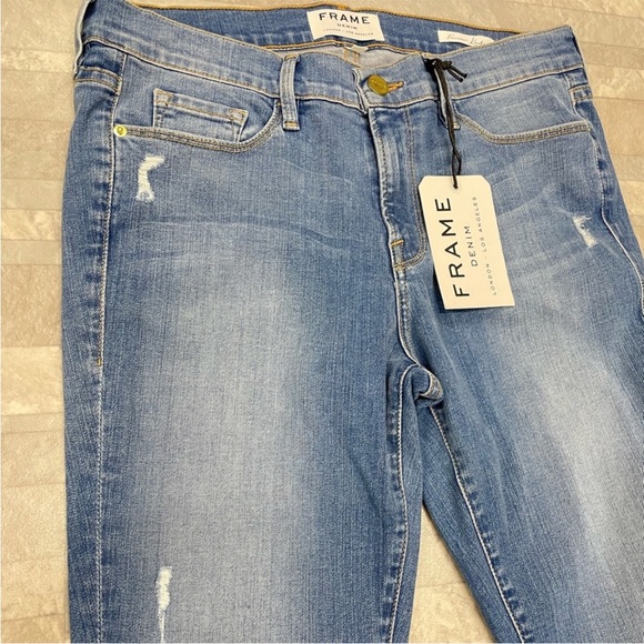 FRAME denim Forever Karlie in Fairfax deluxe.  Skinny Jean NWT Size 31 jeans - Picture 3 of 8